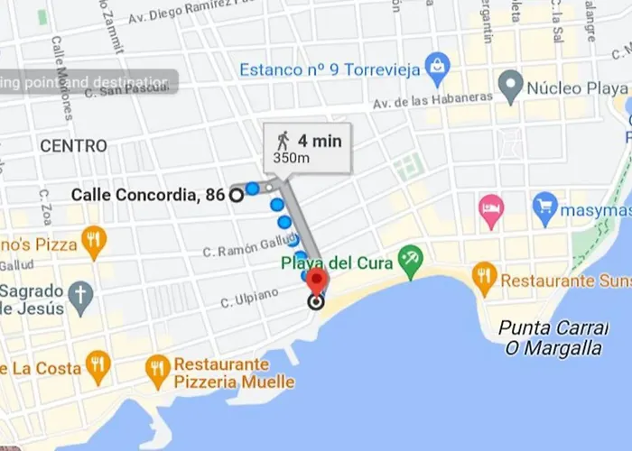 Calle Concordia 86, Two Bedroom Apartment, Up To 6 Guests, Near Del Cura Beach,Supermarket Mercadona And Central Bus Station